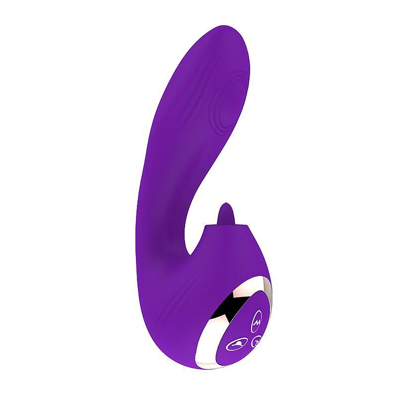 Vibrador ponto G e clitóris Extasy Total Low SI silicone recarregável