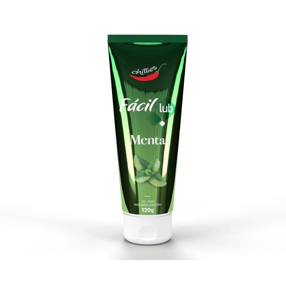 Facil Lub Lubrificante Íntimo Beijável Sabor Menta 120g - Sensações Refrescantes