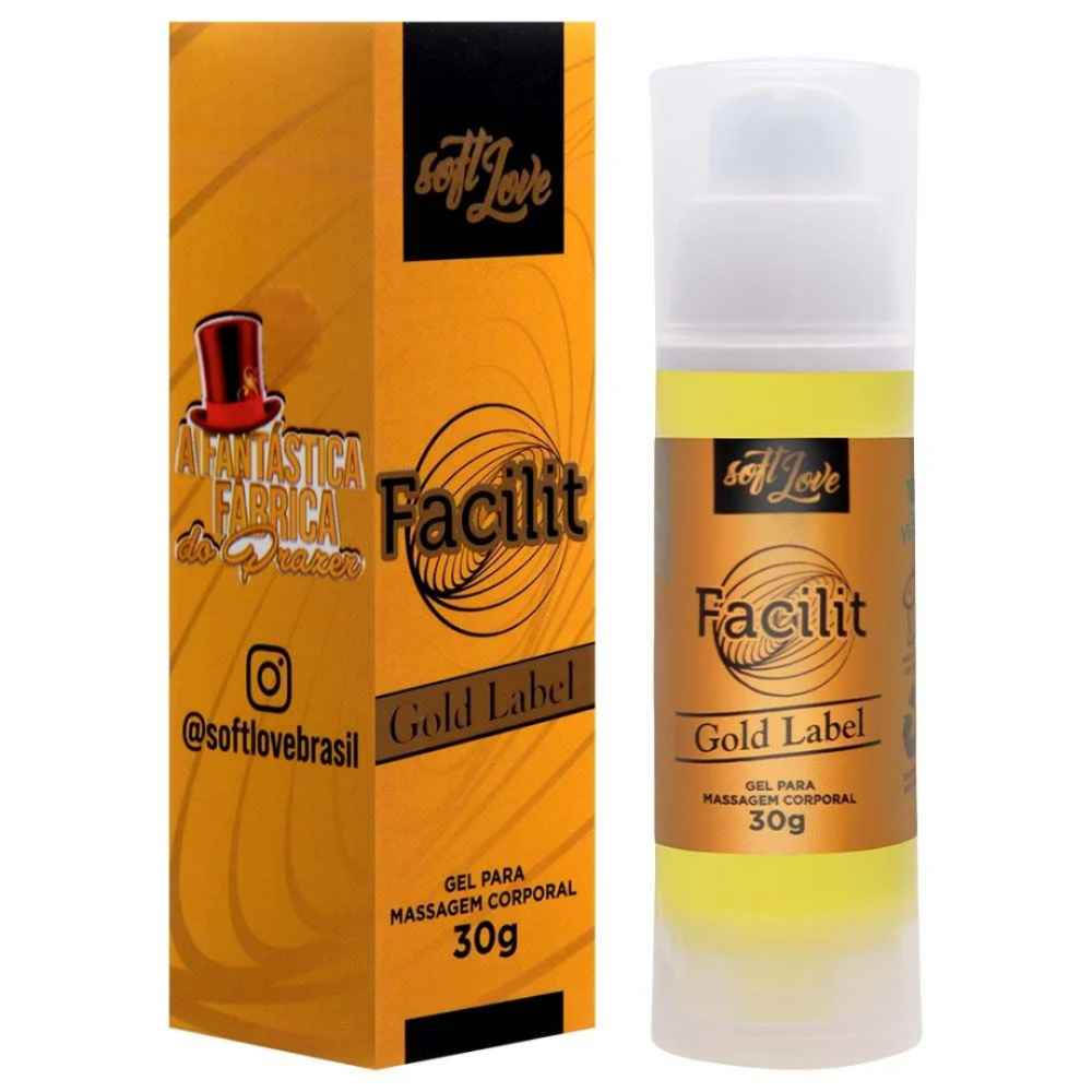 Facilit Gold Label Anestésico 30G Soft Love - Luxo e Cuidado no Prazer Anal