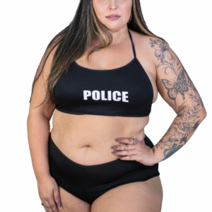Fantasia Plus Size Policial Sexy Pimenta Sexy | Tamanho G ao GG