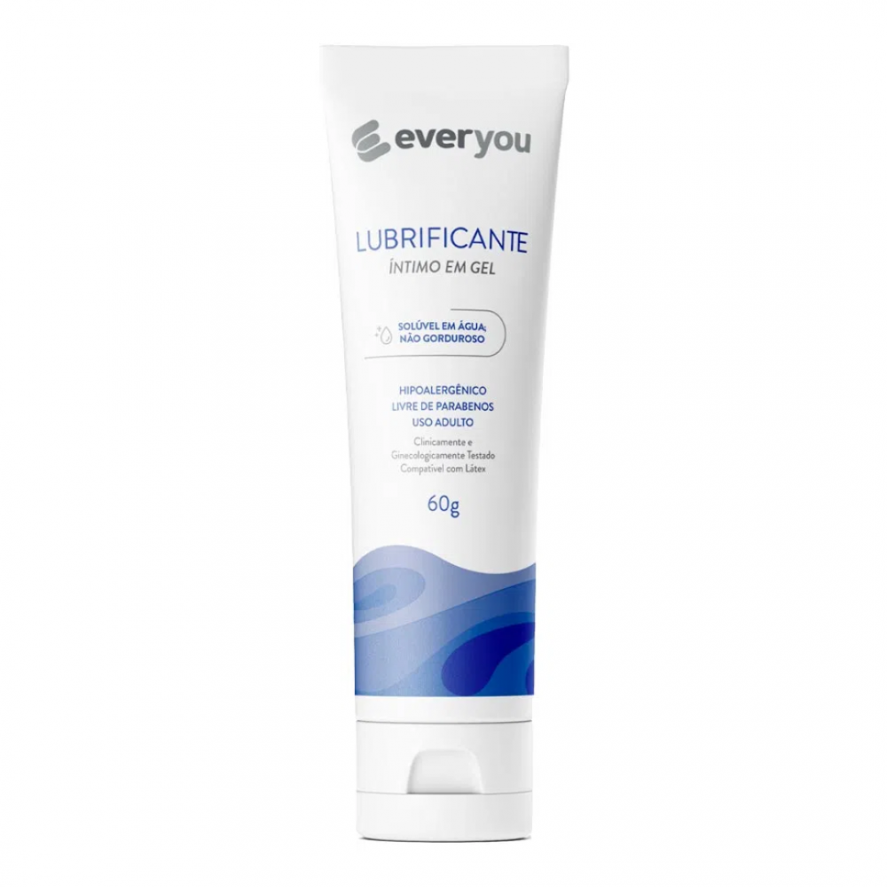 Gel lubrificante íntimo hipoalergênico 60g Ever You base aquosa
