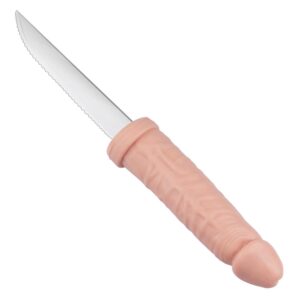 Faca com Cabo Divertido em Silicone | Utensílio