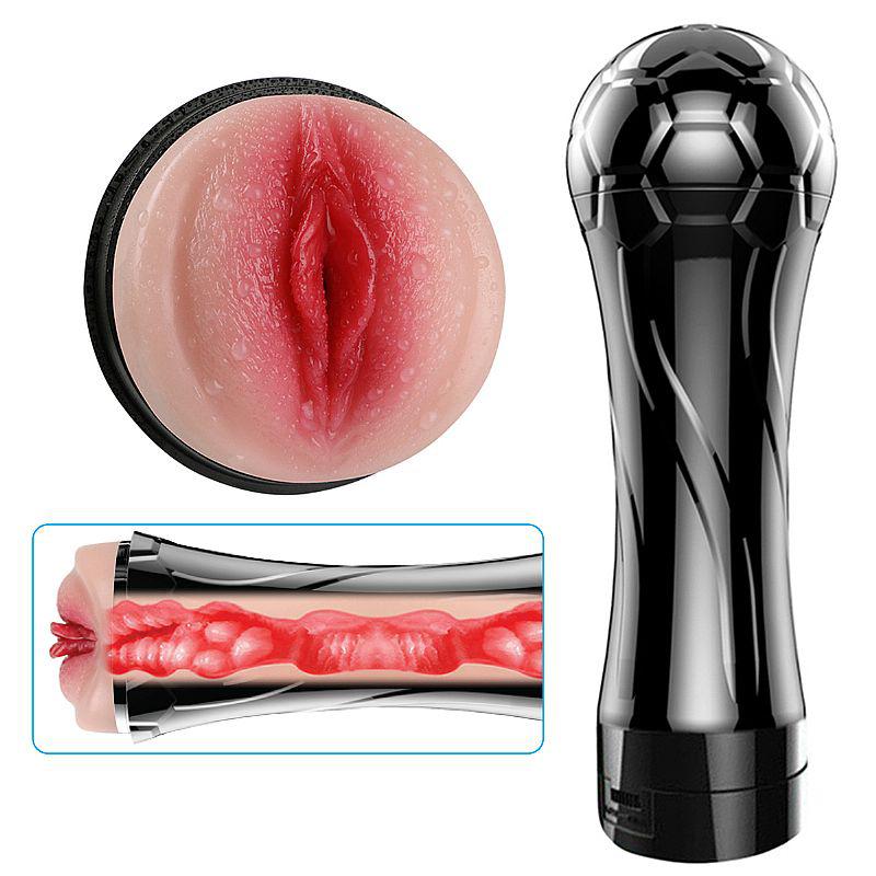 Masturbador Lanterna Vagina Football Baby: Cyberskin, Vibração Multivelocidade, 26cm, Resistente à Água, Portátil