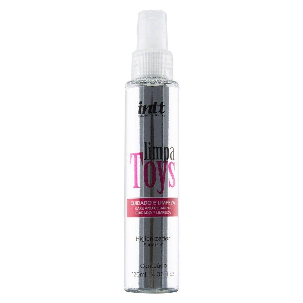 Higienizador para sex toys Limpa Toys 120ml frasco branco KMV