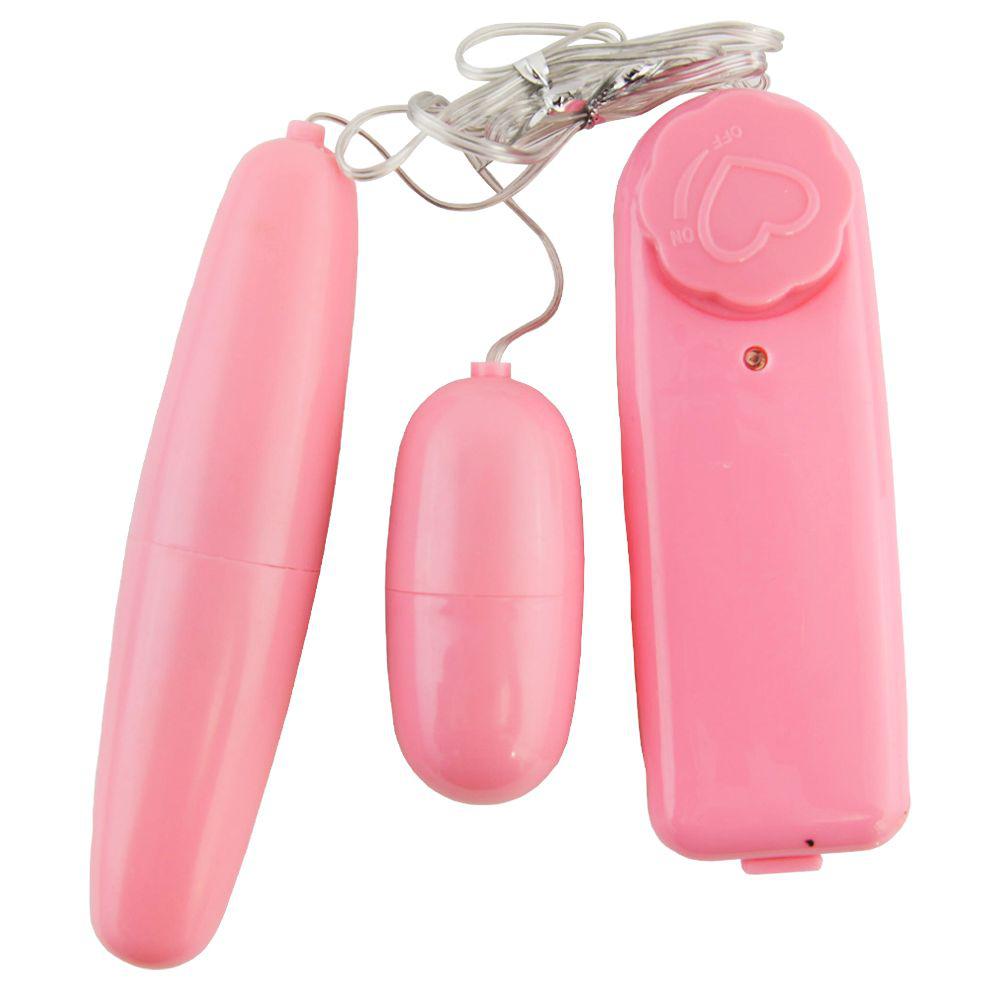 Vibrador Bullet Duplo Cor Rosa G-Spot