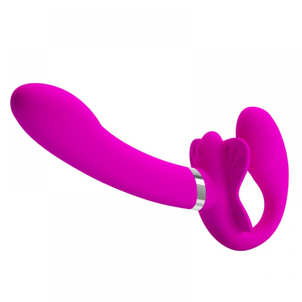 Vibrador de Casal com Ponto G Strapless - Valerie - Pretty Love - 12 Modos de Vibração e Recarregável