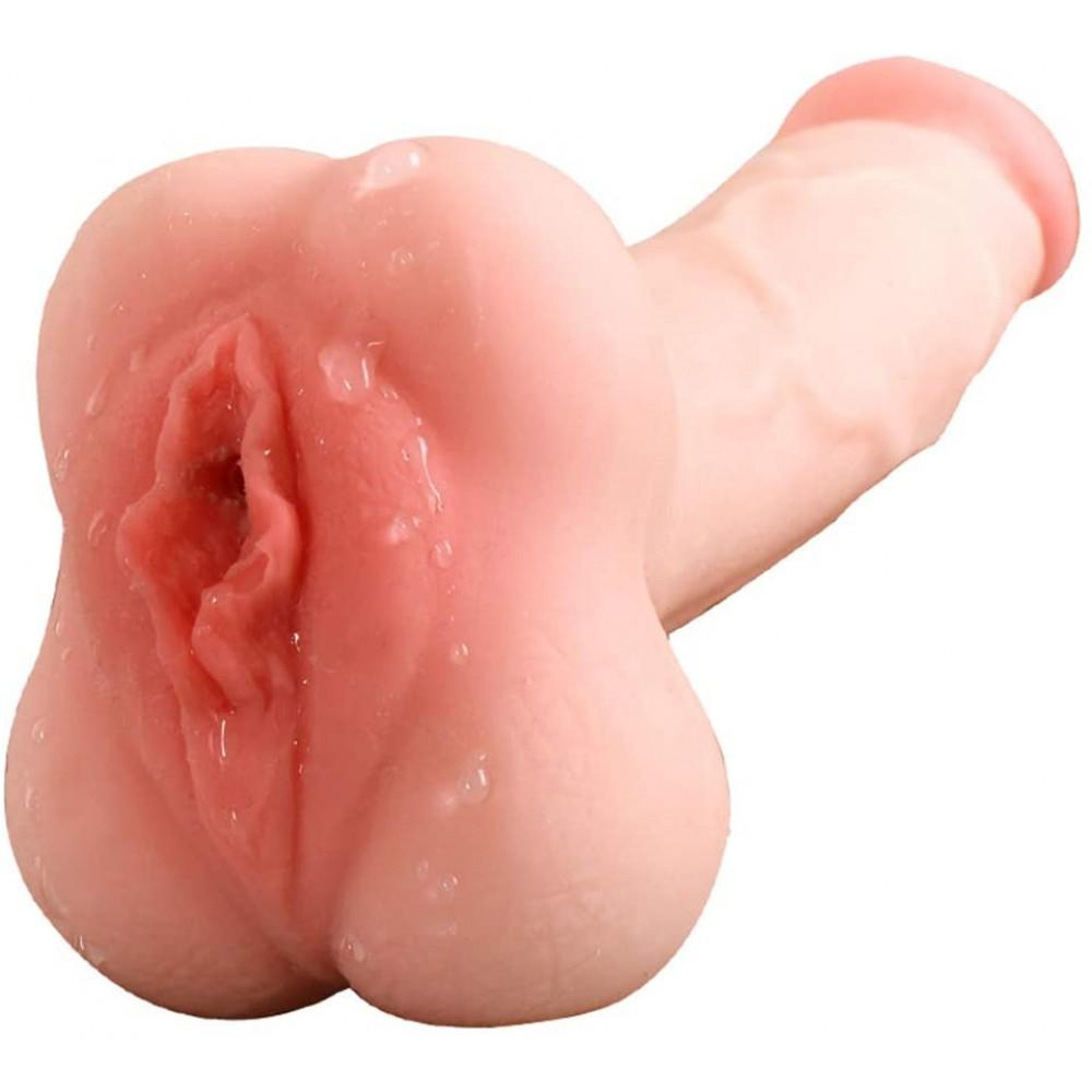 Masturbador dupla experiência vagina e pênis em cyberskin realístico