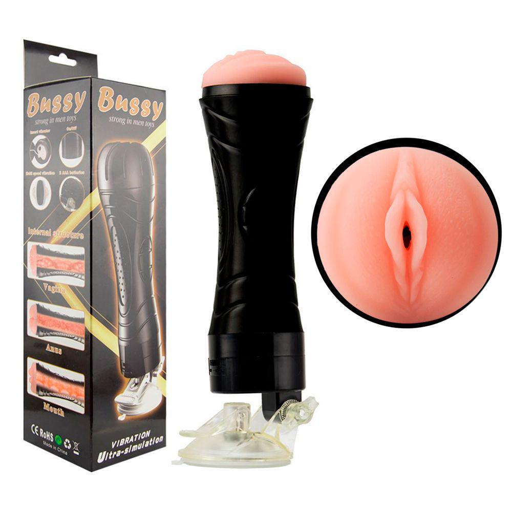 Masturbador Lanterna Formato Vagina Com Ventosa E Vibro Gtoys