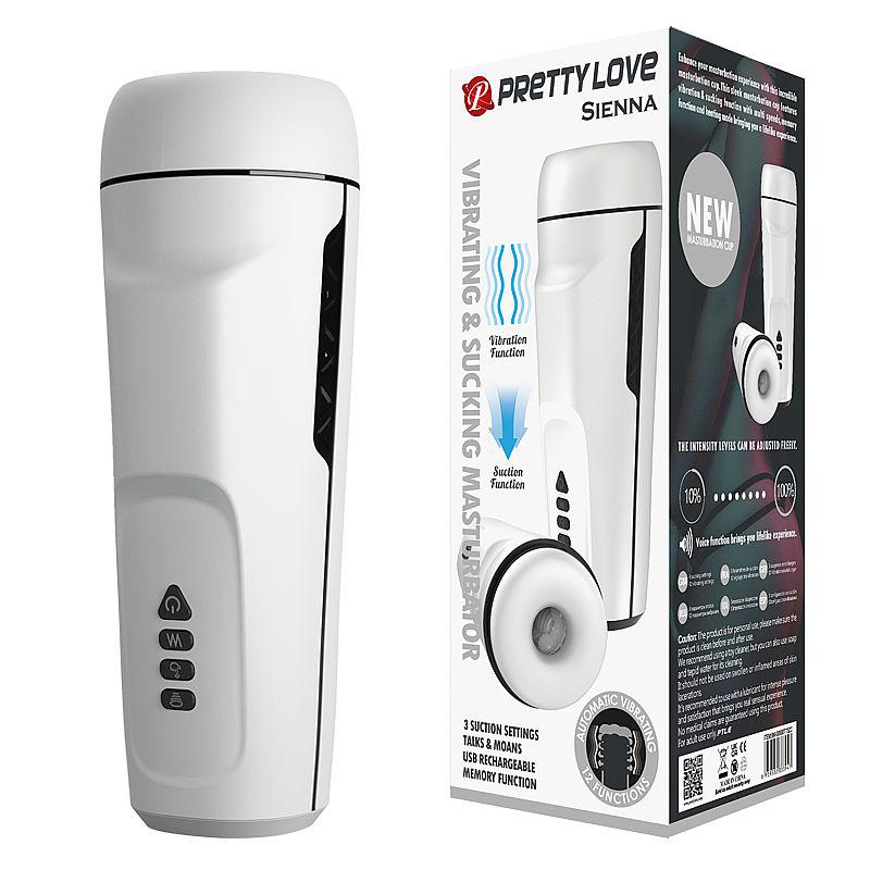 Masturbador Masculino Lanterna Sienna Pretty Love: Experiência de Prazer com Vibração e Sucção