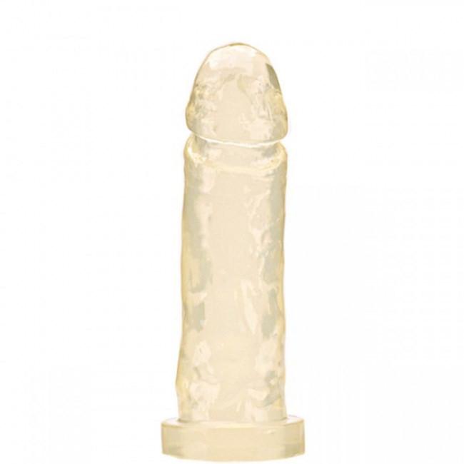 Pênis Realístico Maciço 17x4cm Cor Transparente
