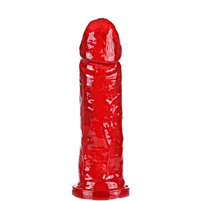 Pênis Realístico Maciço Com Aroma de Morango 17 x 4cm