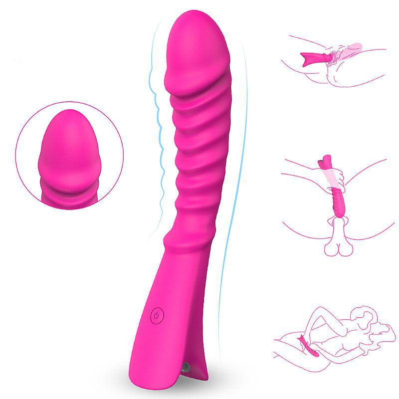 Pênis Vibrador em Silicone 9 velocidades de Vibração Cor Pink - S-Hande