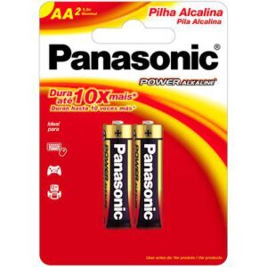 Pilhas AA Alcalinas Panasonic 2 Unidades para Vibradores