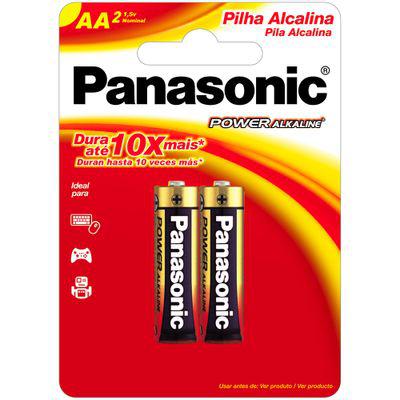 Pilhas AA Alcalinas Panasonic 2 unidades para vibradores e sex toys