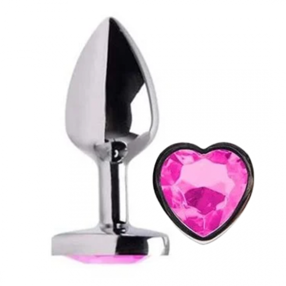 Plug Anal M Coração Pink