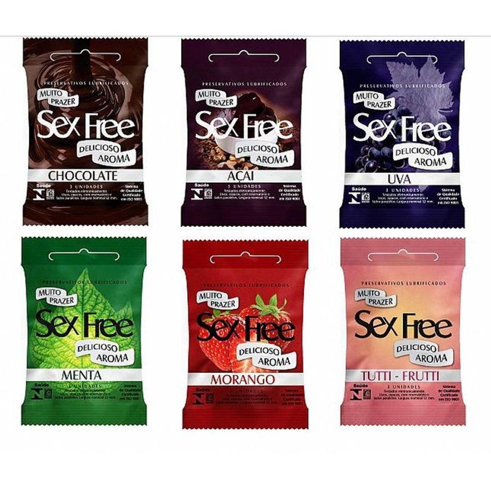 Preservativo Masculino Sabores C/3 Sex Free
