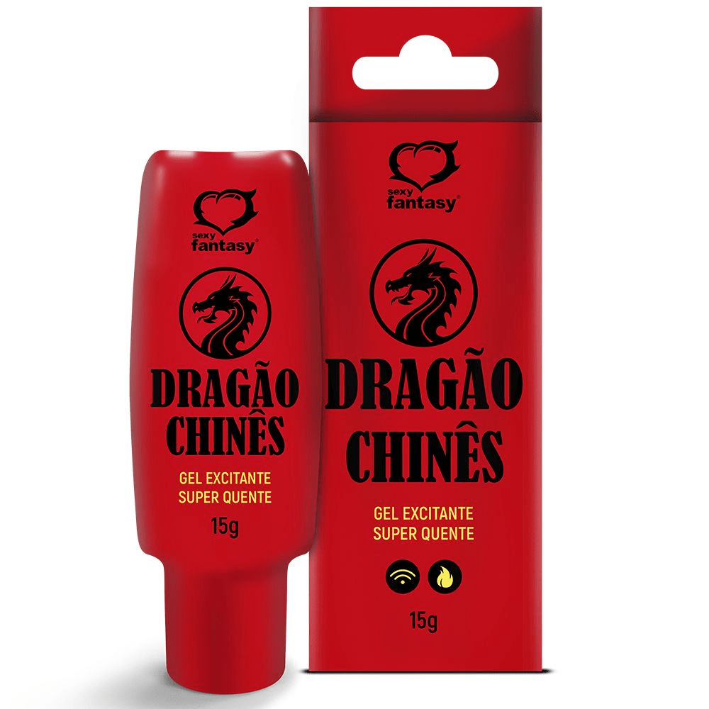 Gel Excitante Hot Dragão Chinês 15g Sexy Fantasy efeito aquecimento