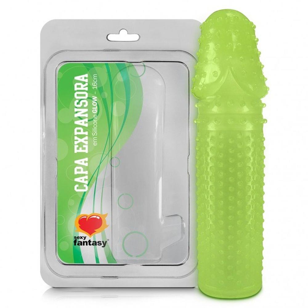 Capa Peniana Expansora Glow 16Cm Sexy Fantasy