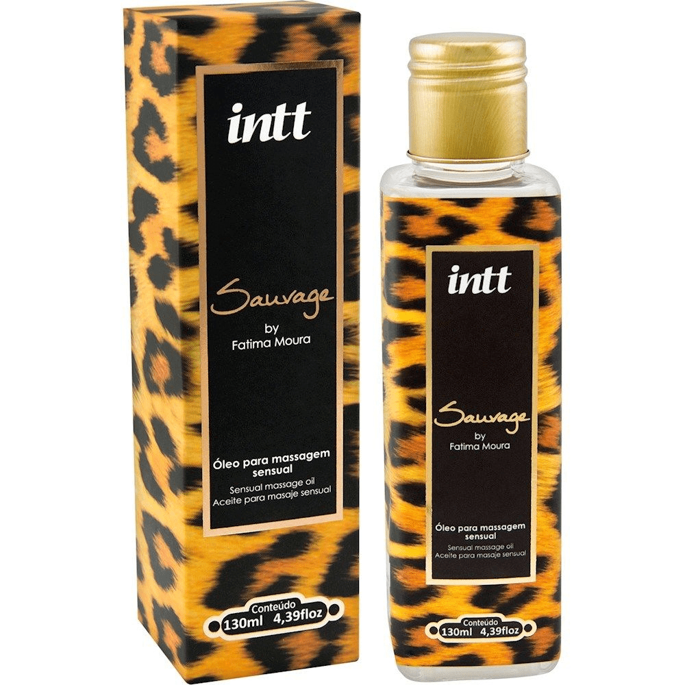 Óleo para massagem corporal Sauvage 130ml Intt fragrância lavanda