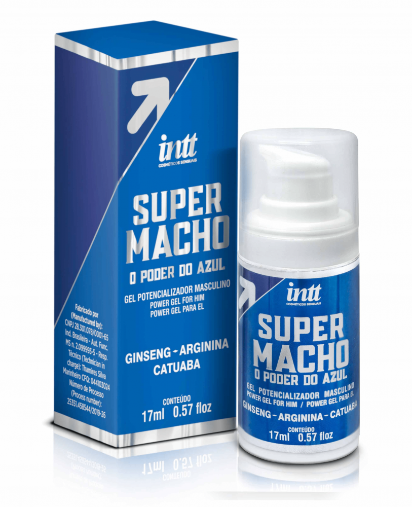 Super Macho Gel excitante masculino 17ml para potência e ereção