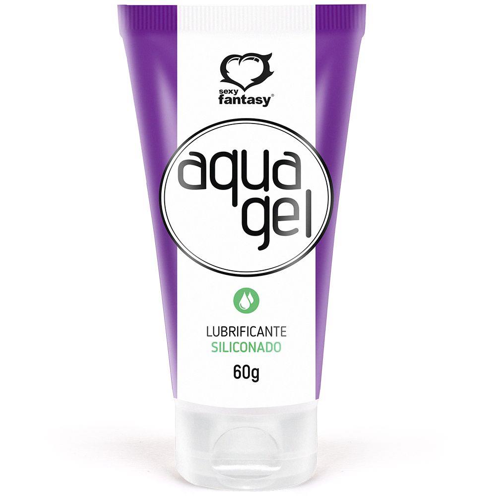 Lubrificante Íntimo Aqua Gel Siliconado 60G - Toque Aveludado Sexy Fantasy
