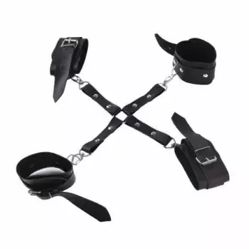 Algemas mãos e pernas Brasil Fetiche kit 2 pares para bondage