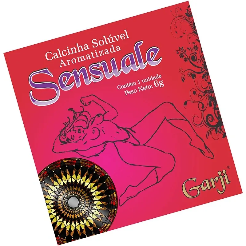 Calcinha comestível solúvel Garji para sexo oral com sabores