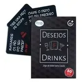 Jogo de cartas para casal Desejos e Drinks Diversão ao Cubo 50 cartas