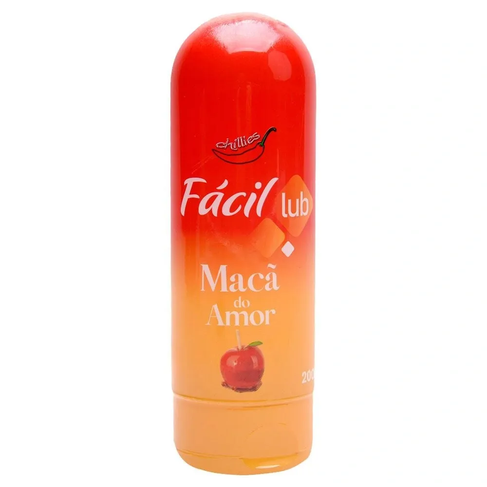 Lubrificante Beijável Maçã do Amor Fácil Lub Chillies 200g KMV Sex Shop