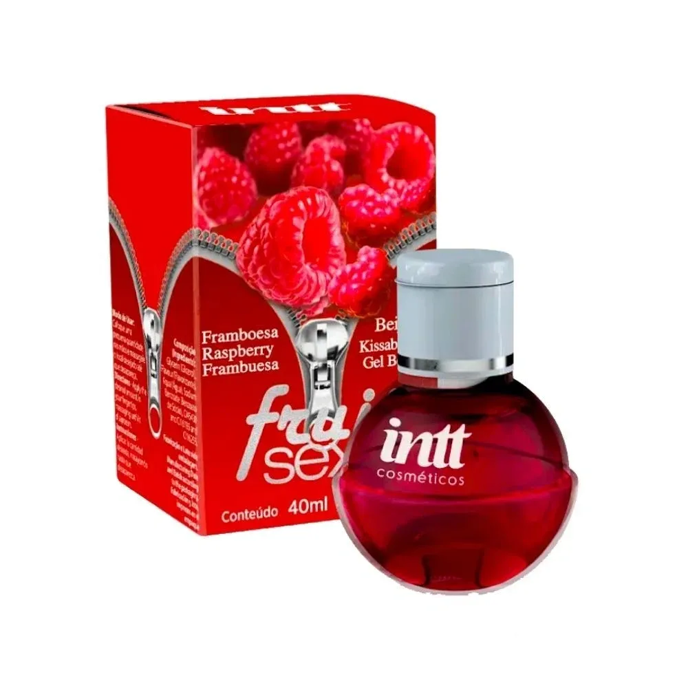 Gel beijável framboesa Fruit Sexy efeito quente 40g KMV Sex Shop