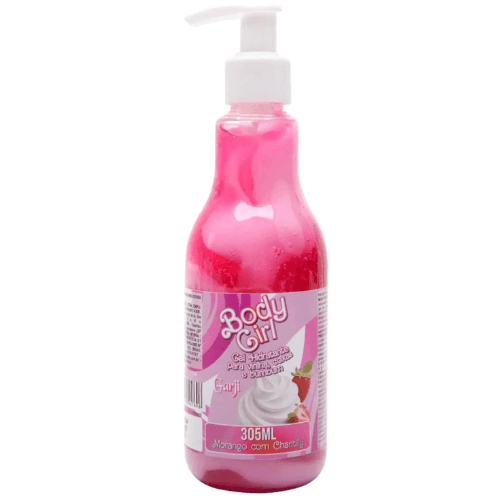 Gel Creme Hidratante Beijável Corporal Body Girl Garji 305ml - Corpo Virilha Coxas Bumbum