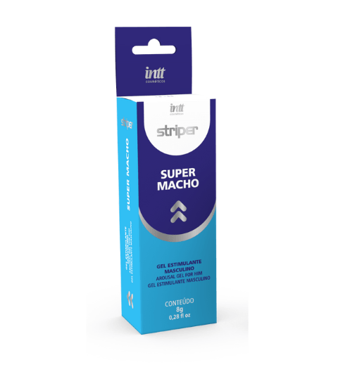 Gel facilitador de ereção Super Macho 8g Intt para desempenho masculino