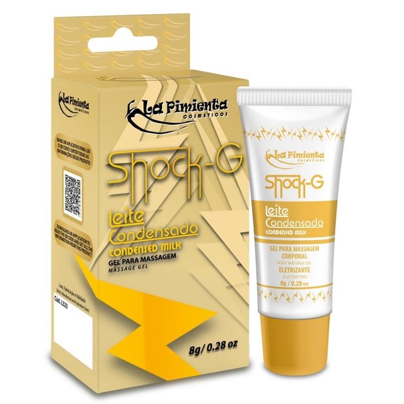 Gel Vibrador Líquido Beijável SHOCK-G 8G LEITE CONDENSADO - La Pimienta