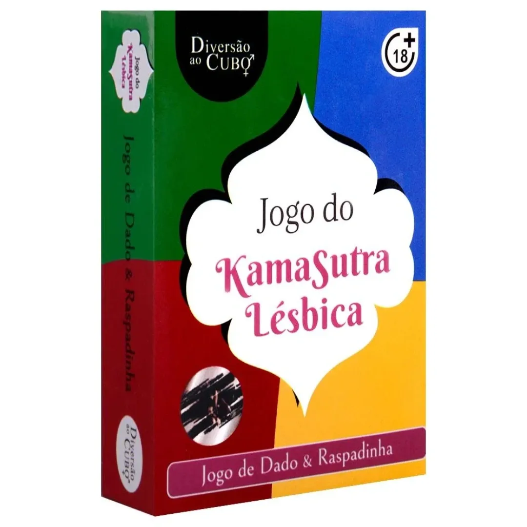 Jogo Raspadinha Kamasutra Lésbica Diversão ao Cubo com cartas e dado