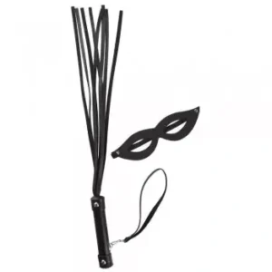 Kit Chicote com Máscara Vermelho Luxo – Tiras 30 cm