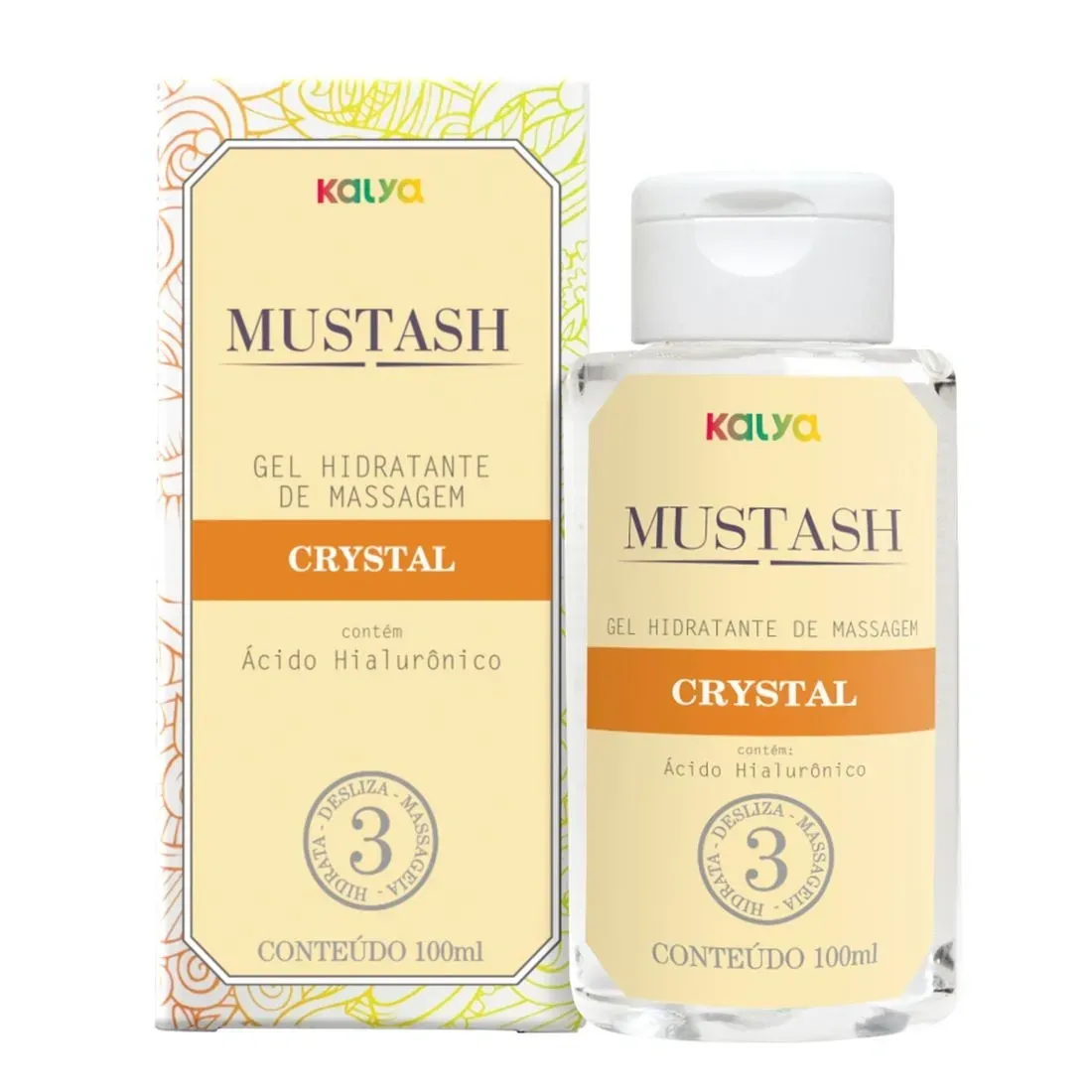 Mustash Crystal gel lubrificante à base de água com ácido hialurônico 50ml