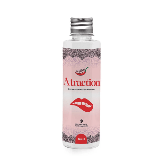 Óleo hidratante corporal Atraction Chillies 140ml para massagem