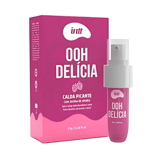 Calda beijável picante amora Ooh Delícia 11g Intt para sexo oral