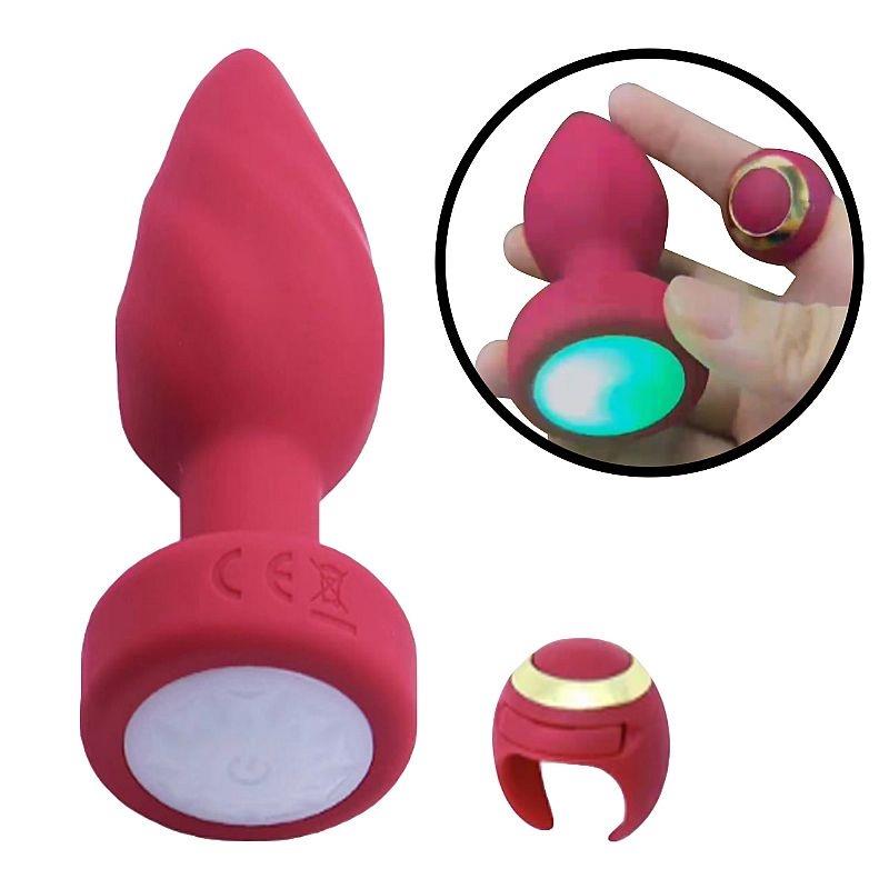 Plug Anal com Touch / Controle Remoto em Formato de Anel - SI