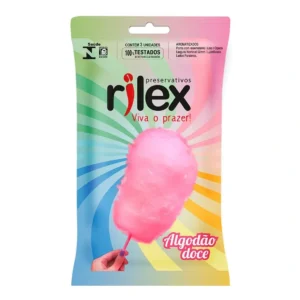 Preservativo Aroma Algodão Doce Lubrificado 3un Rilex