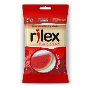 Preservativo Aroma de Melancia Lubrificado 3un Rilex