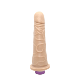 Prótese Realística com Vibrador 18 x 4cm Bege | Garji