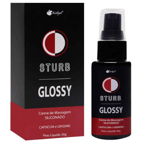 Sturb Glossy Vasodilatador Aumento 30g Kalya - Creme Masculino Multifuncional para Performance Aprimorada