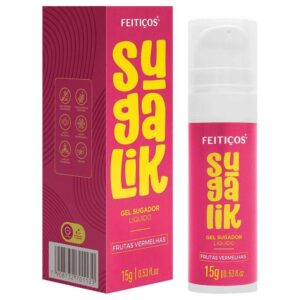 Gel sugador pulsador beijável Sugalik Frutas Vermelhas 15g Feitiços Aromáticos