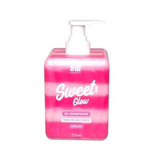 Hidratante para virilha Sweet Glow sabor chiclete gel creme beijável