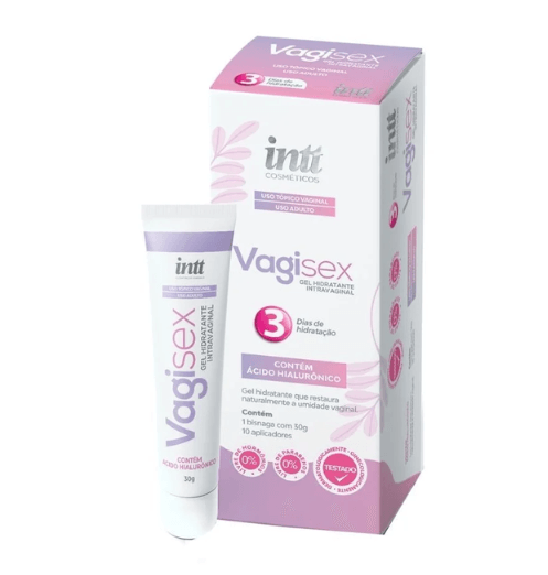 Vagisex Hidratante Vaginal Com 10 Aplicadores E Bisnaga De 30G