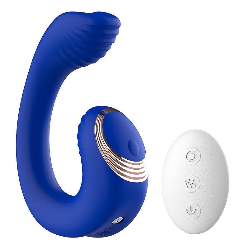 Vibrador de Ponto G e Clitóris com Controle Remoto - Curvado - Tunísia - SI