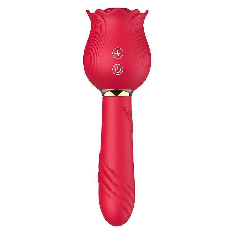 Vibrador de Ponto G e Clitóris / Rosa com Pulsação - SI