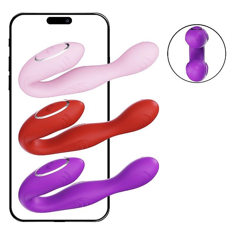 Vibrador de Ponto G e Clitóris Com Controle Via Celular - À Longa Distância - SI