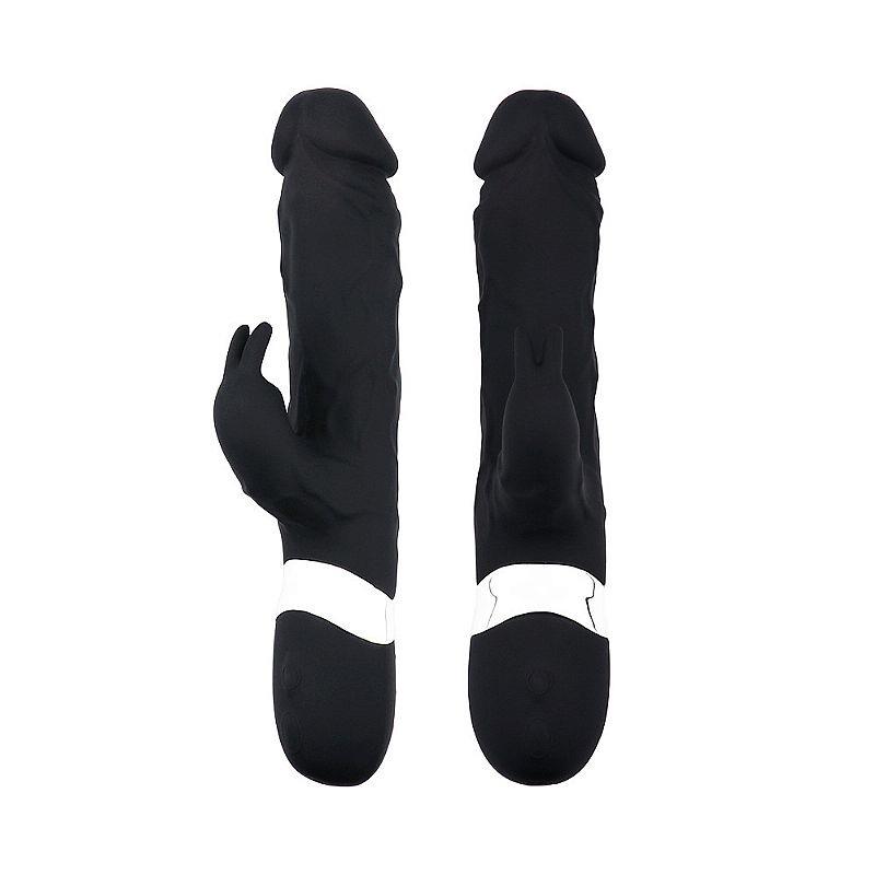 Vibrador duplo estímulo SI Preto 7 vibrações Ponto G e clitóris USB